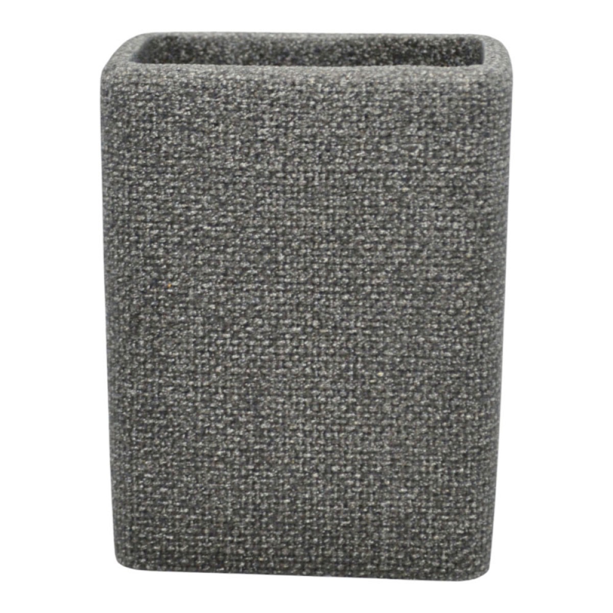 Ankor Grey Ποτήρι Μπάνιου (8.5x5.6x11.6) με Σαγρέ Υφή