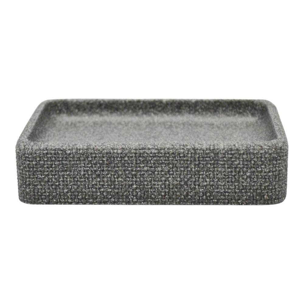 Ankor Grey Σαπουνοθήκη (11.8x8x2.7) με Σαγρέ Υφή
