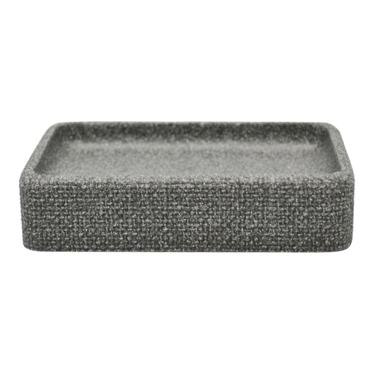 Ankor Grey Σαπουνοθήκη (11.8x8x2.7) με Σαγρέ Υφή