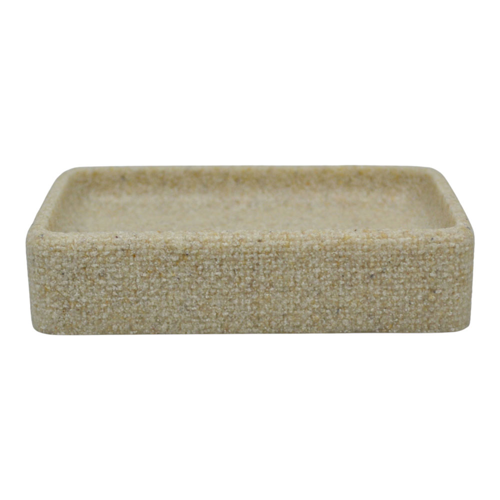 Ankor Beige Σαπουνοθήκη (11.8x8x2.7) με Σαγρέ Υφή