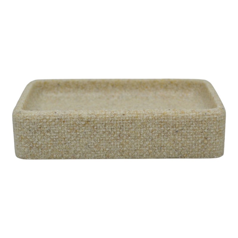 Ankor Beige Σαπουνοθήκη (11.8x8x2.7) με Σαγρέ Υφή