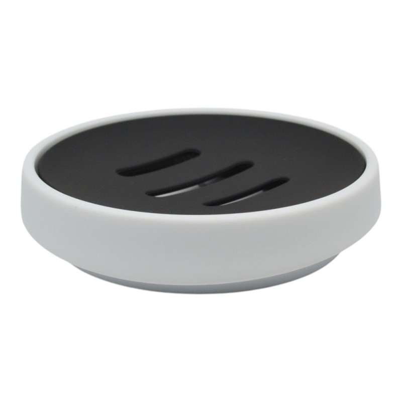 Nordic White Σαπουνοθήκη Μπάνιου (11.2x2.8) από ABS Rubber Soft-Touch & Σχισμές Αποστράγγισης