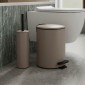 Σετ Κάδου 5Lt & Πιγκάλ Ανοξείδωτο Soft Close Dark Taupe Ματ - Συλλογή Ankor Hotel