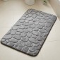 Ankor Πατάκι Μπάνιου Memory Foam (50x80) Σχέδιο Γκρι Βότσαλο με Αντιολισθητική Βάση SBR