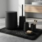 Nordic Black Master Complete Σετ Μπάνιου 6 Τεμαχίων: Κάδος 5L Soft Close, Πιγκάλ, Σετ Νιπτήρα ABS Rubber Soft-Touch & Πατάκι Memory Foam 50x80cm