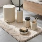 Nordic Sand Master Complete Σετ Μπάνιου 6 Τεμαχίων: Κάδος 5L Soft Close, Πιγκάλ, Σετ Νιπτήρα ABS Rubber Soft-Touch & Πατάκι Memory Foam 50x80cm