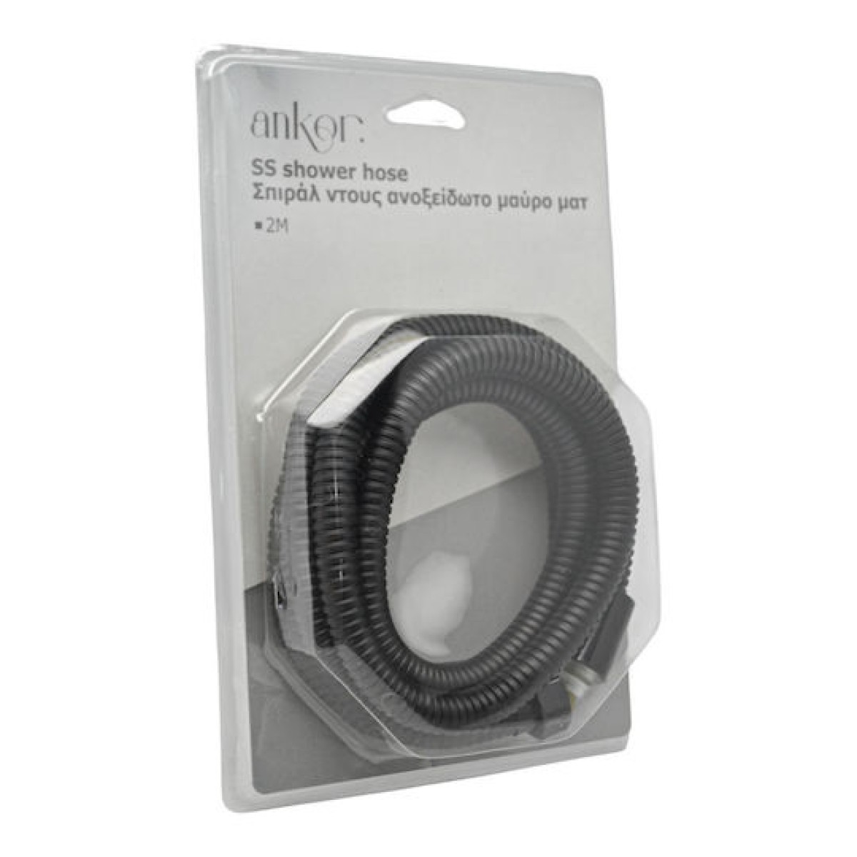 Ankor Black Σπιράλ 2m Ανοξείδωτο 