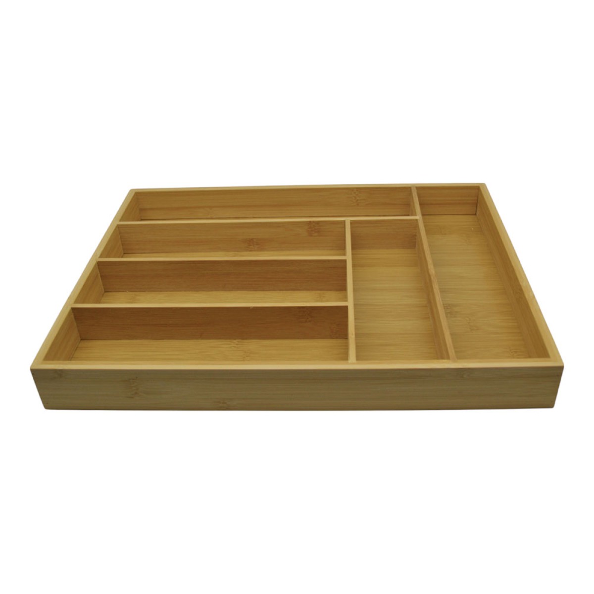 Θήκη Μαχαιροπίρουνων & Οργανωτής Συρταριού (40x30x4.5) από Φυσικό Bamboo 6 Θέσεων 