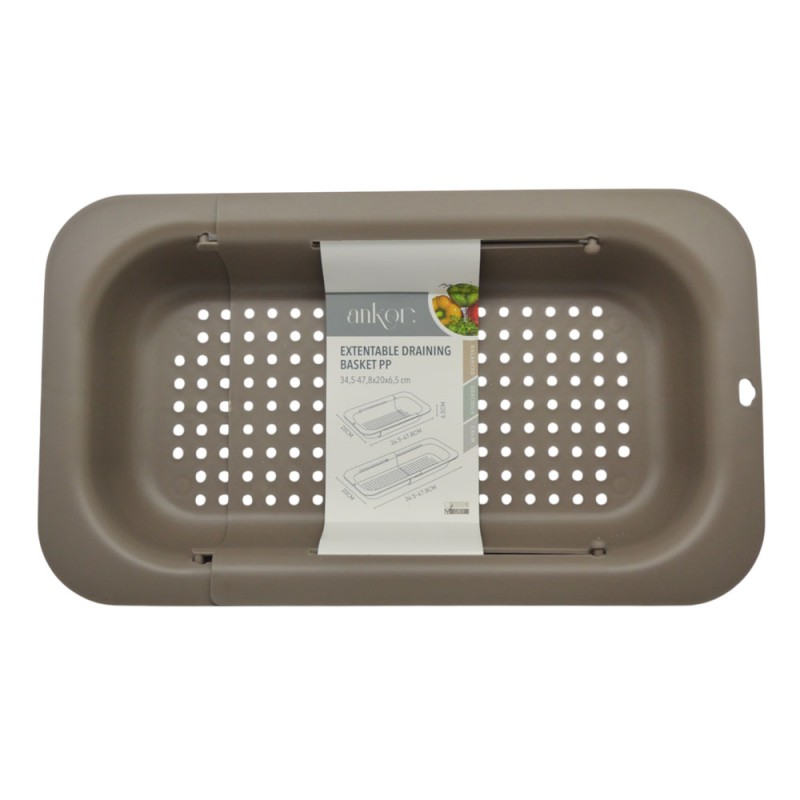 Στεγνωτήρας Νεροχύτη Πλαστικός Επεκτεινόμενος (34.5-47.8) Μόκα