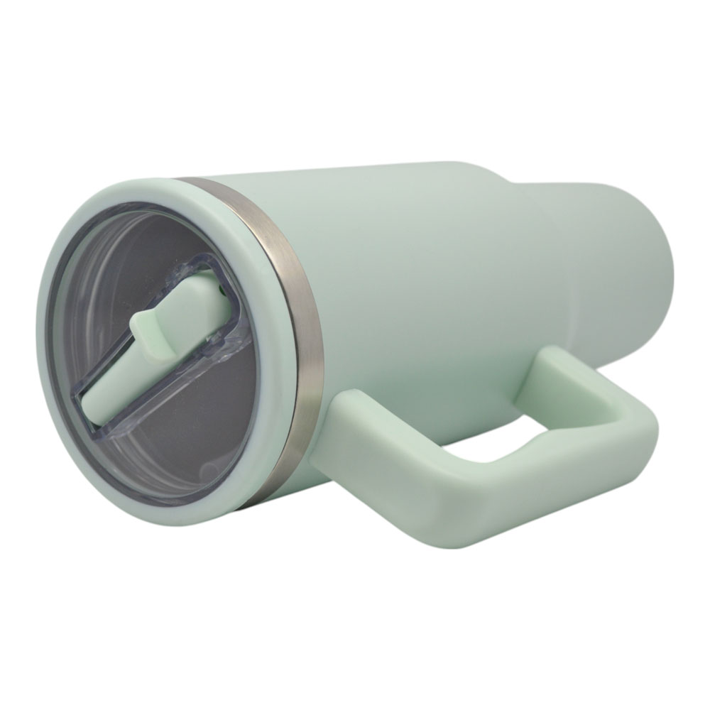 Ankor Mint Ανοξείδωτο Ποτήρι Θερμός 1200ml με Χερούλι & Καλαμάκι