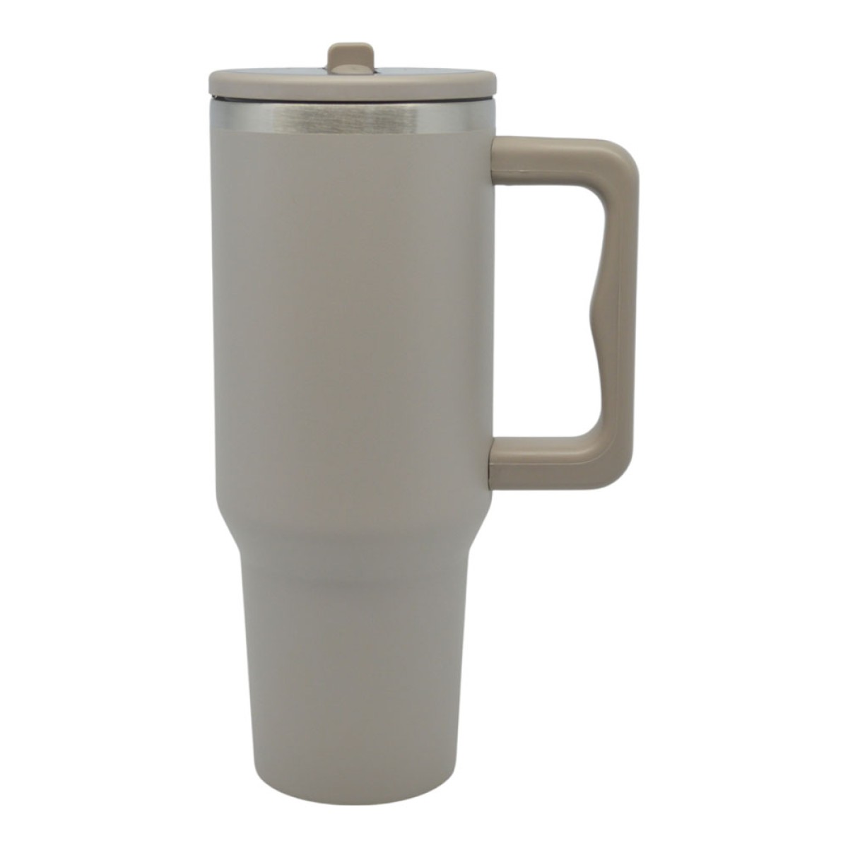 Ankor Taupe Ανοξείδωτο Ποτήρι Θερμός 1200ml με Χερούλι & Καλαμάκι