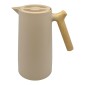 Ankor Beige Κανάτα Θερμός 1lt με Λαβή Όψη Ξύλου