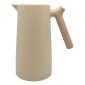 Ankor Beige Κανάτα Θερμός 1lt με Λαβή Όψη Ξύλου