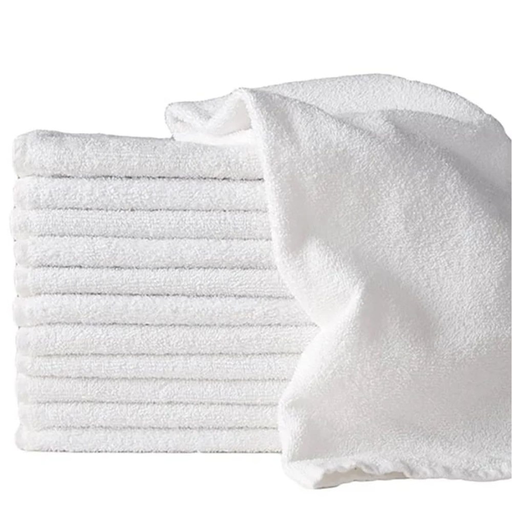 Πετσέτα Χεριών Ξενοδοχείου Λαβέτα 450grs (30x50) 100% Βαμβάκι Πεννιέ Sidirela White Ε-806