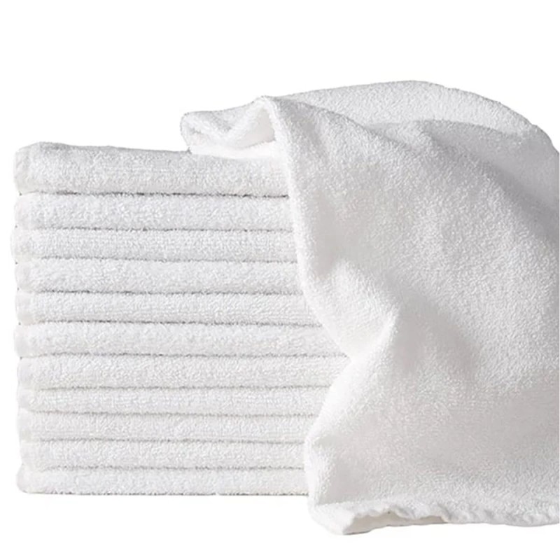 Πετσέτα Χεριών Ξενοδοχείου Λαβέτα 450grs (40x60) 100% Βαμβάκι Πεννιέ Sidirela White Ε-807