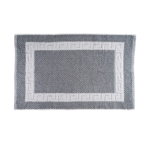 Πατάκι Μπάνιου Ξενοδοχείου Μαίανδρος 650gsm (50x75) 100% Βαμβάκι - Astron Italy Grey