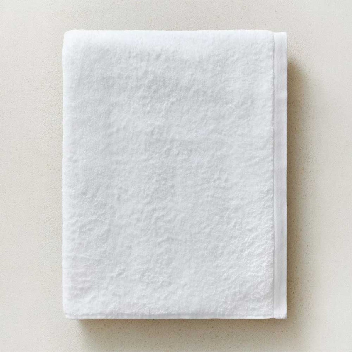 Βαμβακερή Πετσέτα Προσώπου (50x90) Λευκή PLAIN (450GSM)