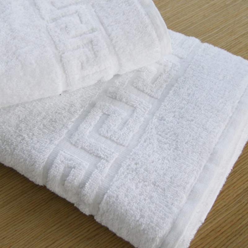 Πετσέτα Προσώπου Ξενοδοχείου 500gsm (50x90) 100% Βαμβάκι Πεννιέ Λευκή – MAIANDROS