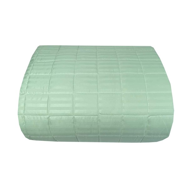 Κουβερλί Ξενοδοχείου Υπέρδιπλο (220x240) Ριγέ Microfiber – Olive Astron Italy