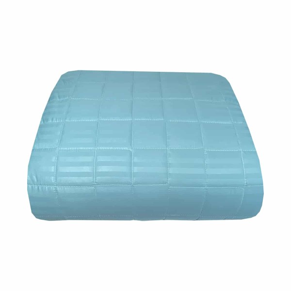 Κουβερλί Ξενοδοχείου Υπέρδιπλο (220x240) Ριγέ Microfiber – Petrol Astron Italy