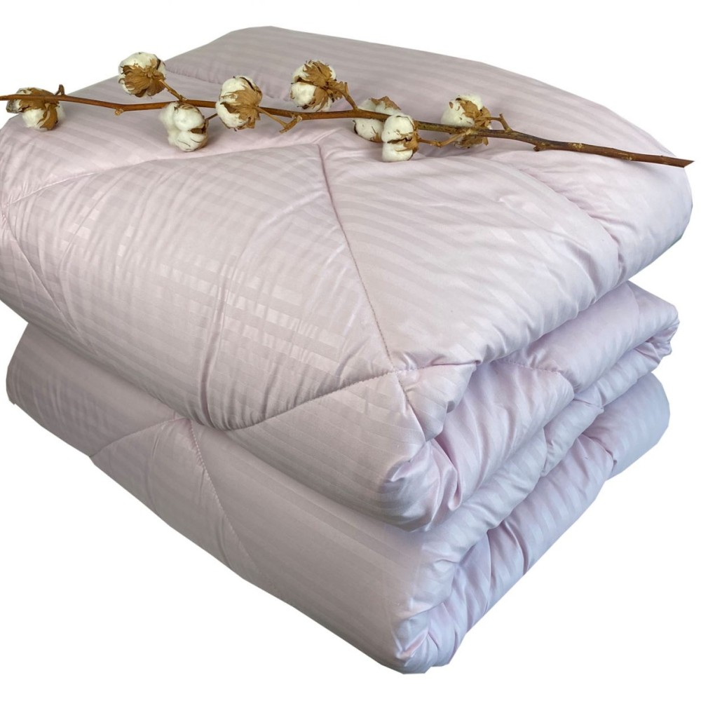 Πάπλωμα Σατέν Ριγέ 350gr Μονό (160x240) - Astron Italy Lilac