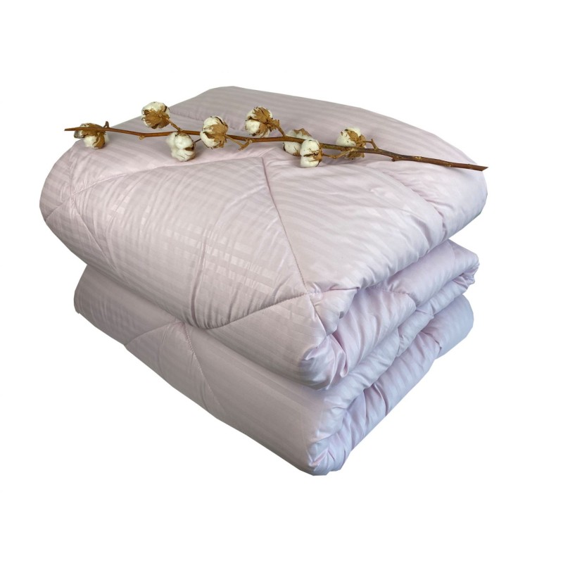 Πάπλωμα Σατέν Ριγέ 350gr Μονό (160x240) - Astron Italy Lilac