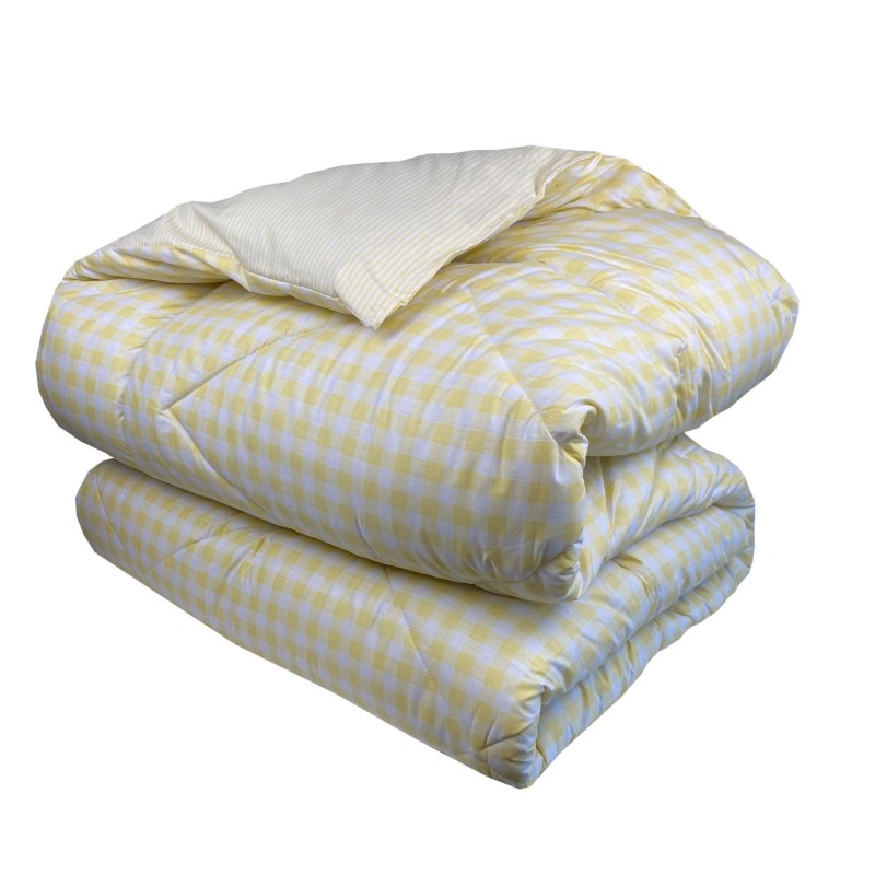 Πάπλωμα Υπέρδιπλο (220x240) 100% Βαμβάκι 144tc - Astron Italy Carla Yellow