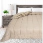 Κουβερτοπάπλωμα Υπέρδιπλο (220x240) 350γρ. - Astron Italy Beige