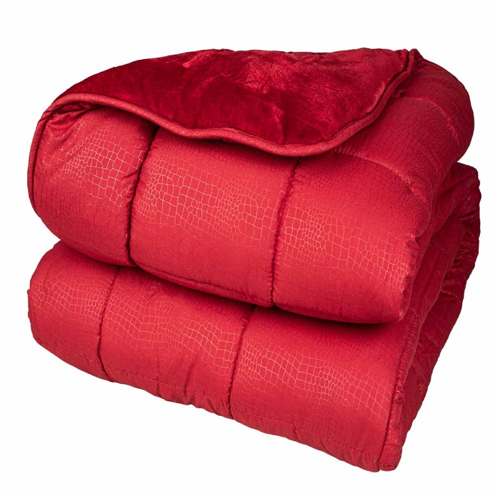 Κουβερτοπάπλωμα Υπέρδιπλο (220x240) 350γρ. - Astron Italy Red