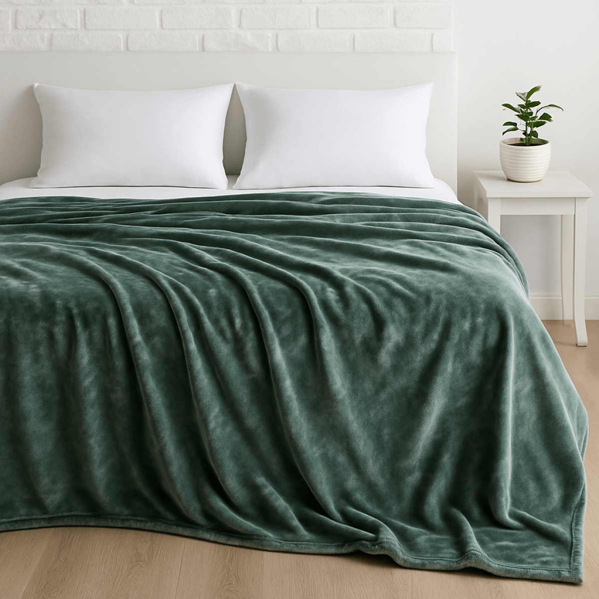 Κουβέρτα Βελουτέ Υπέρδιπλη (220x240) 625gr Astron Italy Olive – Πολύ Ζεστή & Απαλή