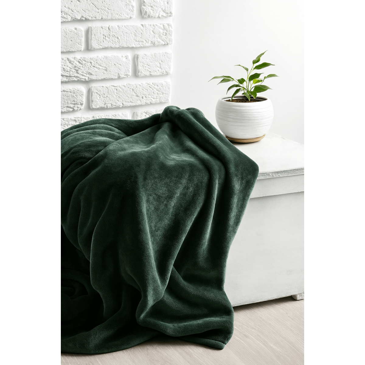 Κουβέρτα Βελουτέ Υπέρδιπλη (220x240) 625gr Astron Italy Olive – Πολύ Ζεστή & Απαλή