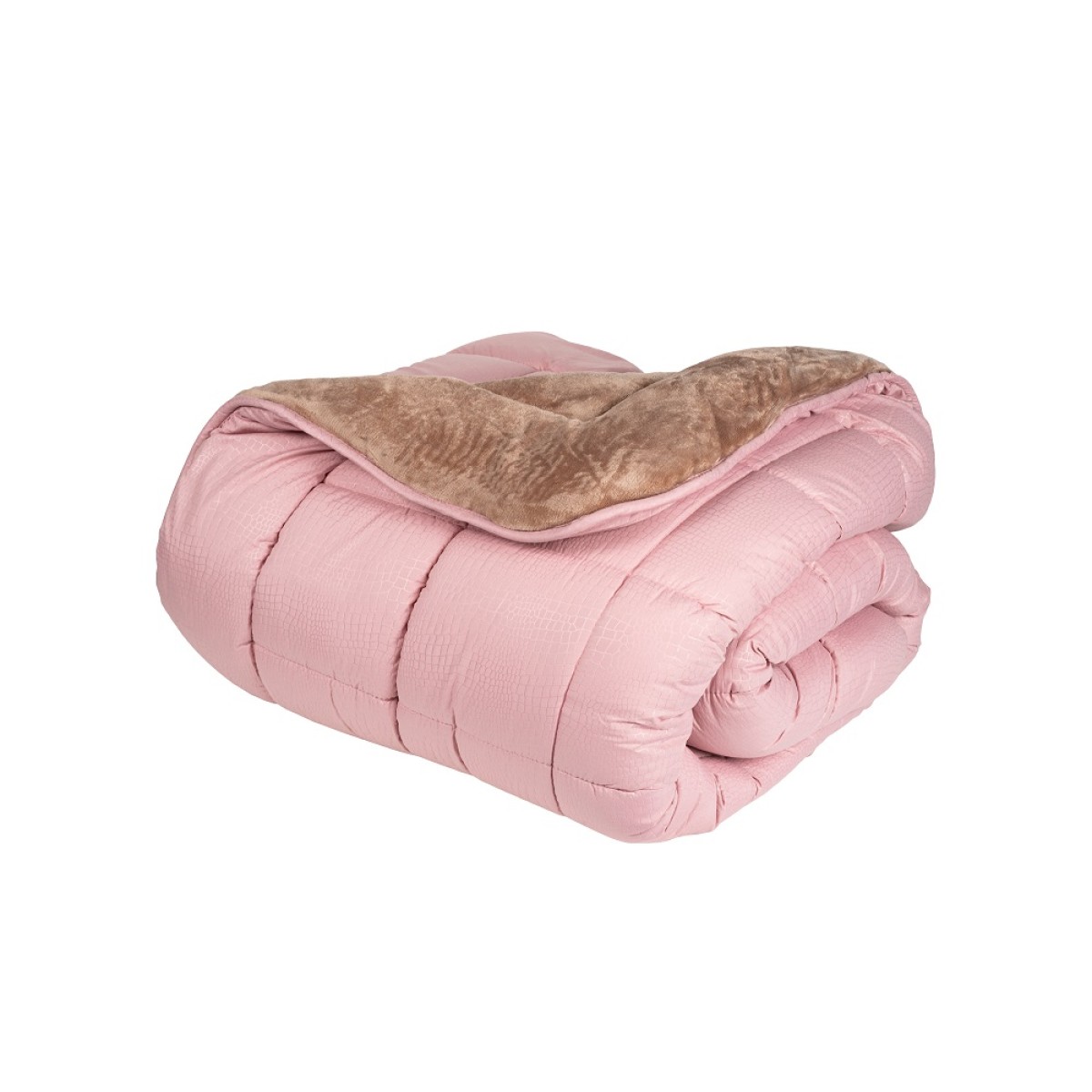 Κουβερτοπάπλωμα Μονό (160x240) 350γρ. - Astron Italy Dusty Rose & Beige
