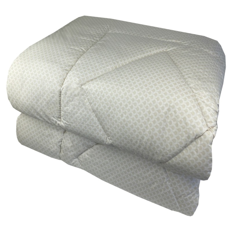 Πάπλωμα Υπέρδιπλο (220x240) 100% Βαμβάκι 144tc - Astron Italy Olivia Beige