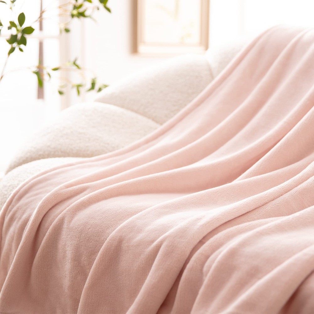Κουβέρτα Flannel Διπλή (200x220) TNS Super Soft Pink 39-950-2138-2