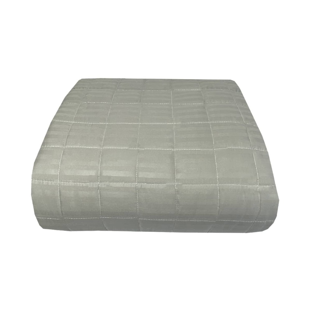 Κουβερλί Ξενοδοχείου Υπέρδιπλο (220x240) Ριγέ Microfiber – Dark Grey Astron Italy
