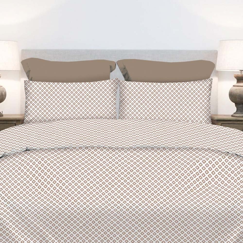 Σετ 2 Μαξιλαροθήκες (52x72) 100% Βαμβάκι Pennie - Astron Italy Ariel Beige