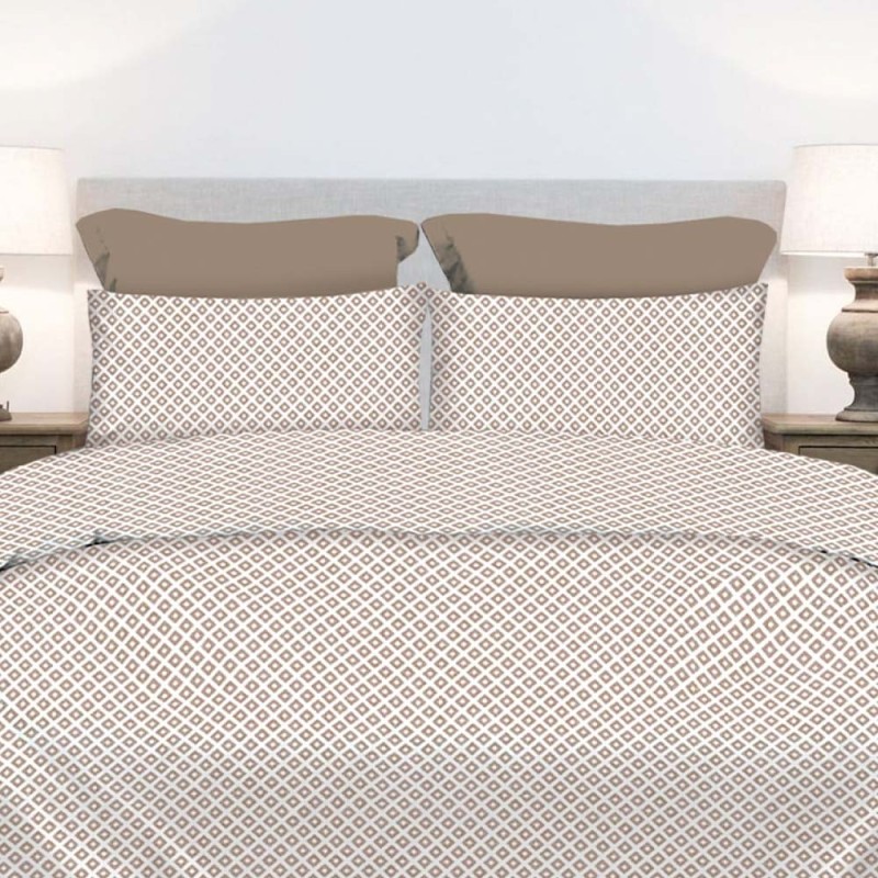 Σετ 2 Μαξιλαροθήκες (52x72) 100% Βαμβάκι Pennie - Astron Italy Ariel Beige