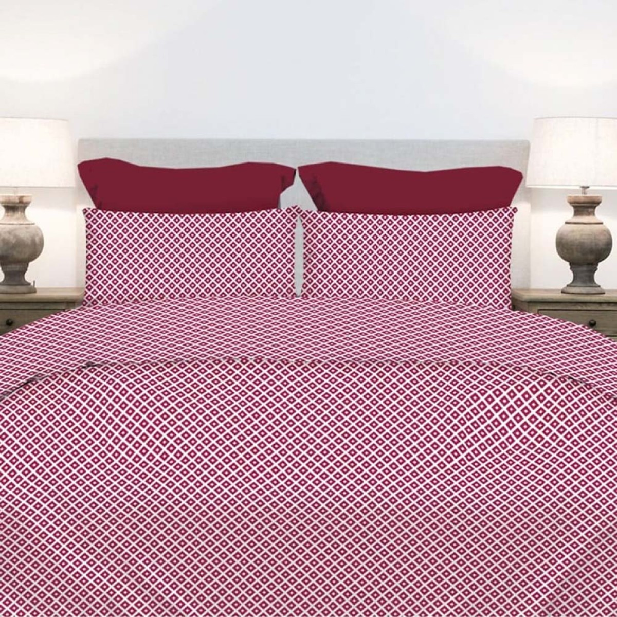 Σετ 2 Μαξιλαροθήκες (52x72) 100% Βαμβάκι Pennie - Astron Italy Ariel Redwine