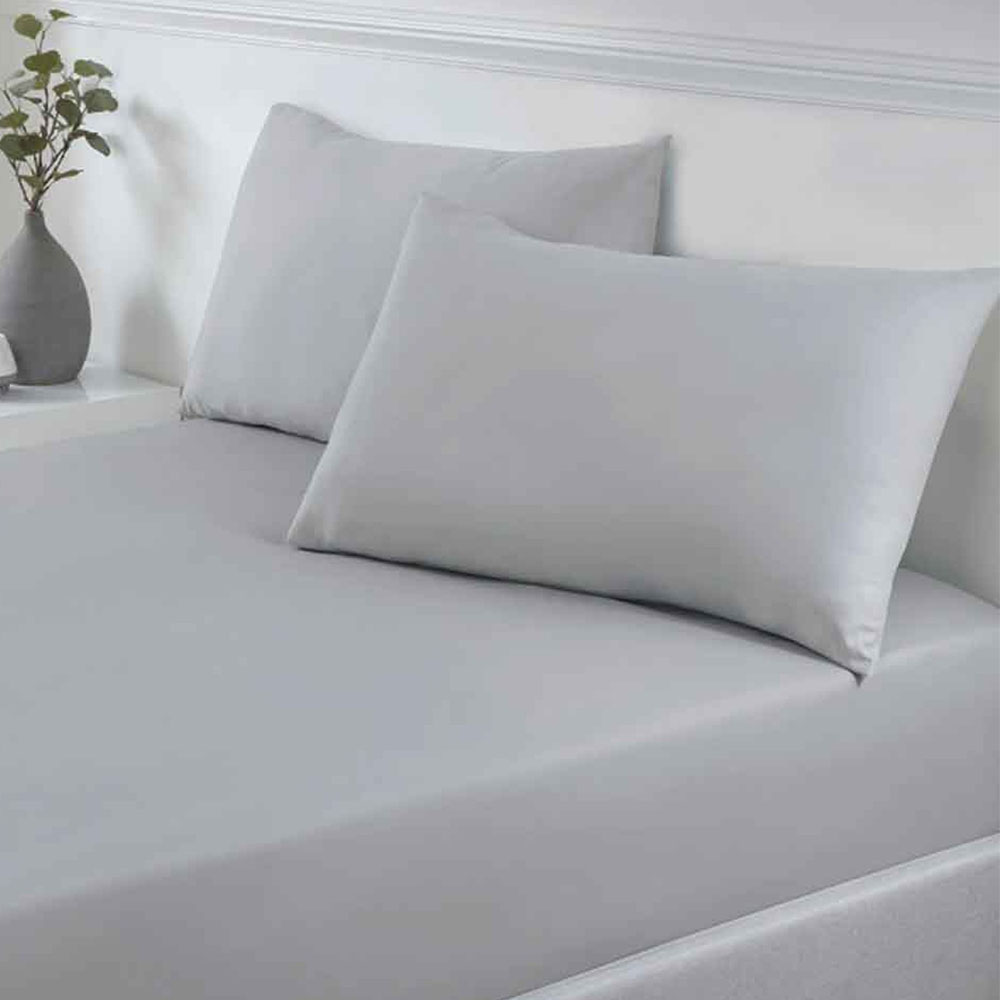 Σετ 2 Μαξιλαροθήκες (50x70) 100% Βαμβάκι Pennie - Astron Italy Grey