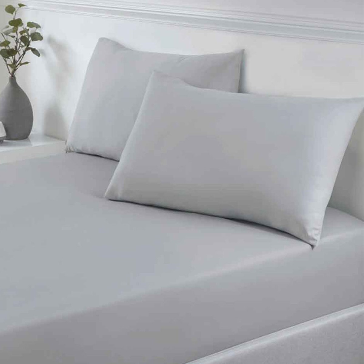 Σετ 2 Μαξιλαροθήκες (50x70) 100% Βαμβάκι Pennie - Astron Italy Grey