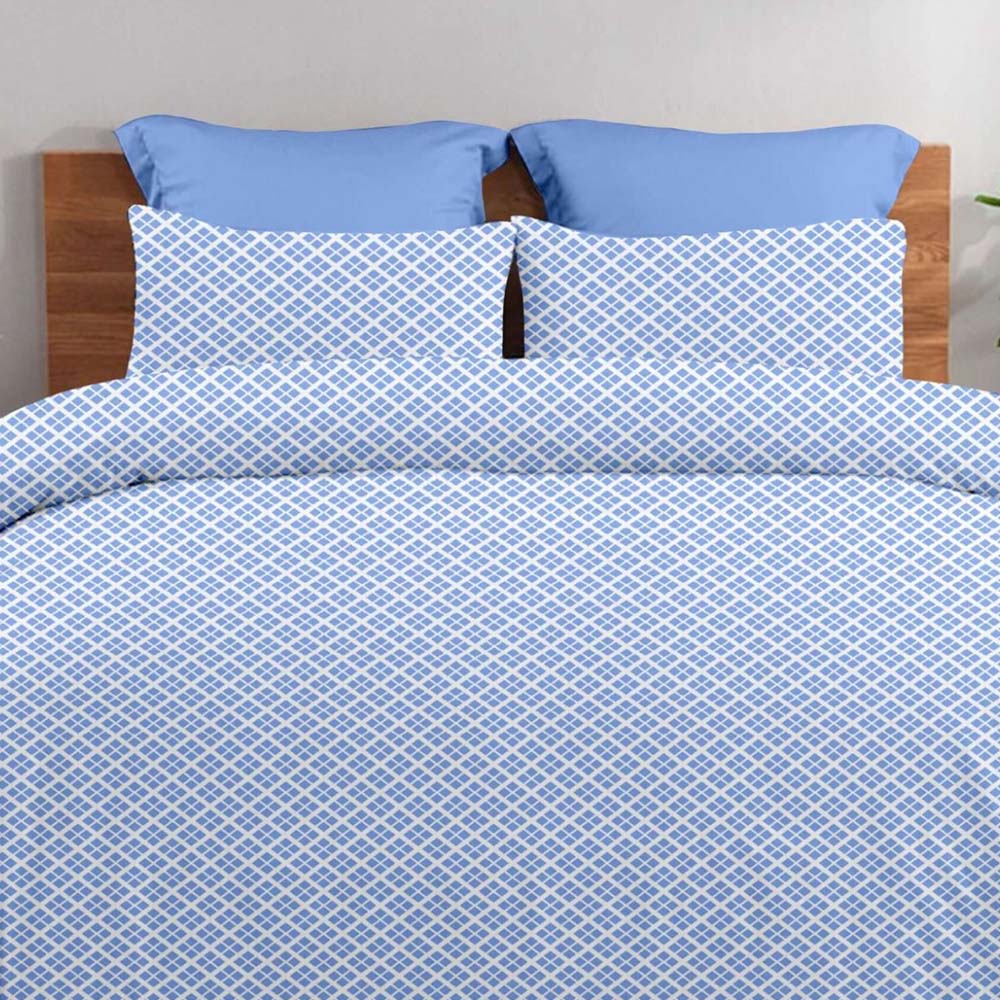Σετ 2 Μαξιλαροθήκες (52x72) 100% Βαμβάκι Pennie - Astron Italy Claudia Blue