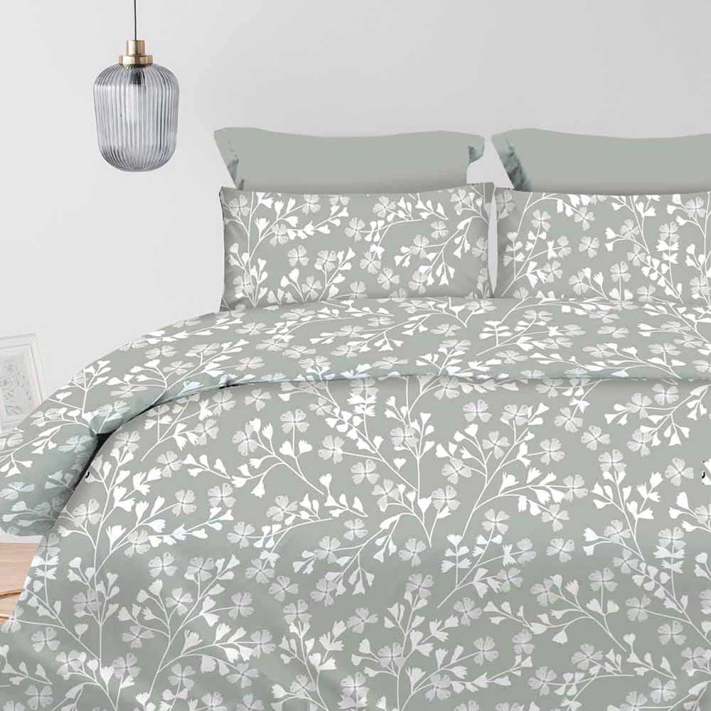 Σετ 2 Μαξιλαροθήκες (52x72) 100% Βαμβάκι Pennie - Astron Italy Daisy Grey