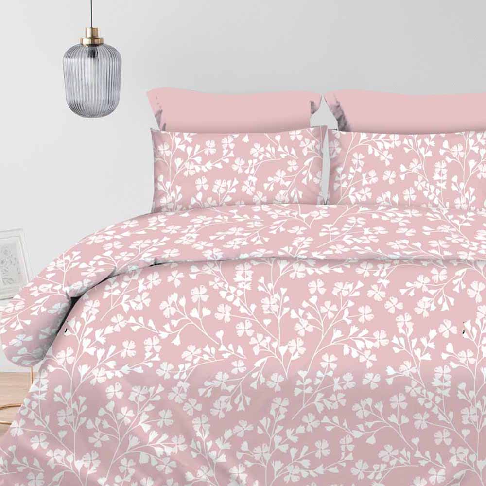 Σετ 2 Μαξιλαροθήκες (52x72) 100% Βαμβάκι Pennie - Astron Italy Daisy Dusty Rose