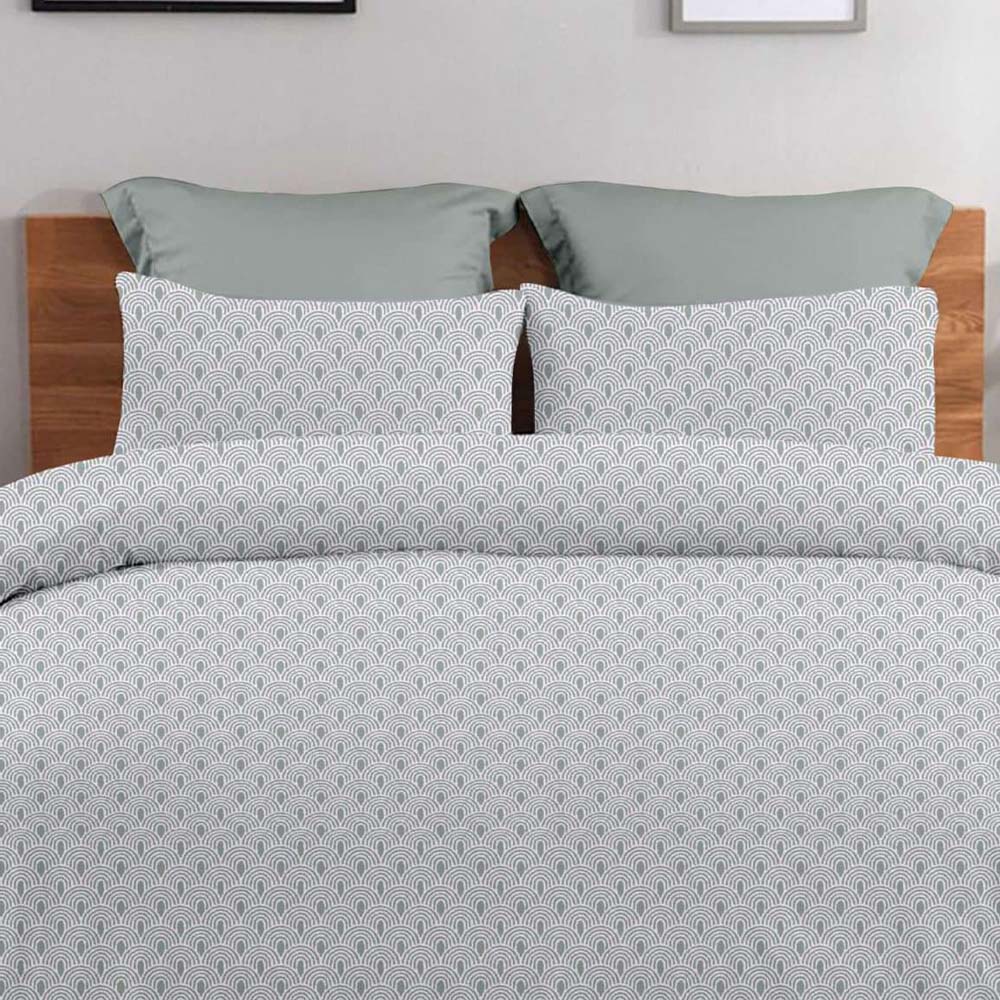 Σετ 2 Μαξιλαροθήκες (52x72) 100% Βαμβάκι Pennie - Astron Italy Rafaella Grey