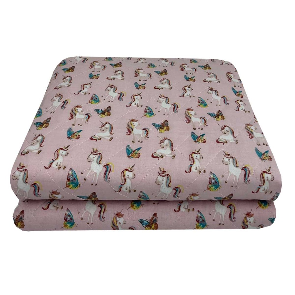 Παιδικό Κουβερλί Μονό (160x250) 100% Βαμβάκι - Astron Italy Fairy Unicorn