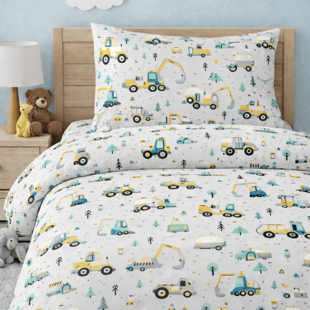 Σετ 2 Παιδικά Σεντόνια Μονά με 1 Μαξιλαροθήκη - Astron Italy Constructions