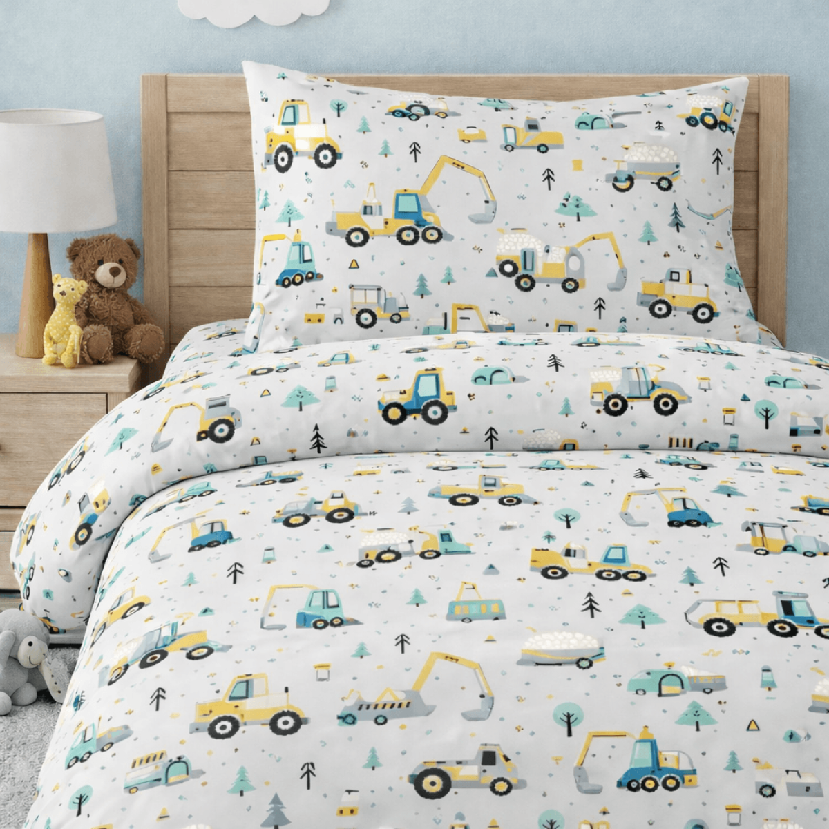 Σετ 2 Παιδικά Σεντόνια Μονά με 1 Μαξιλαροθήκη - Astron Italy Constructions