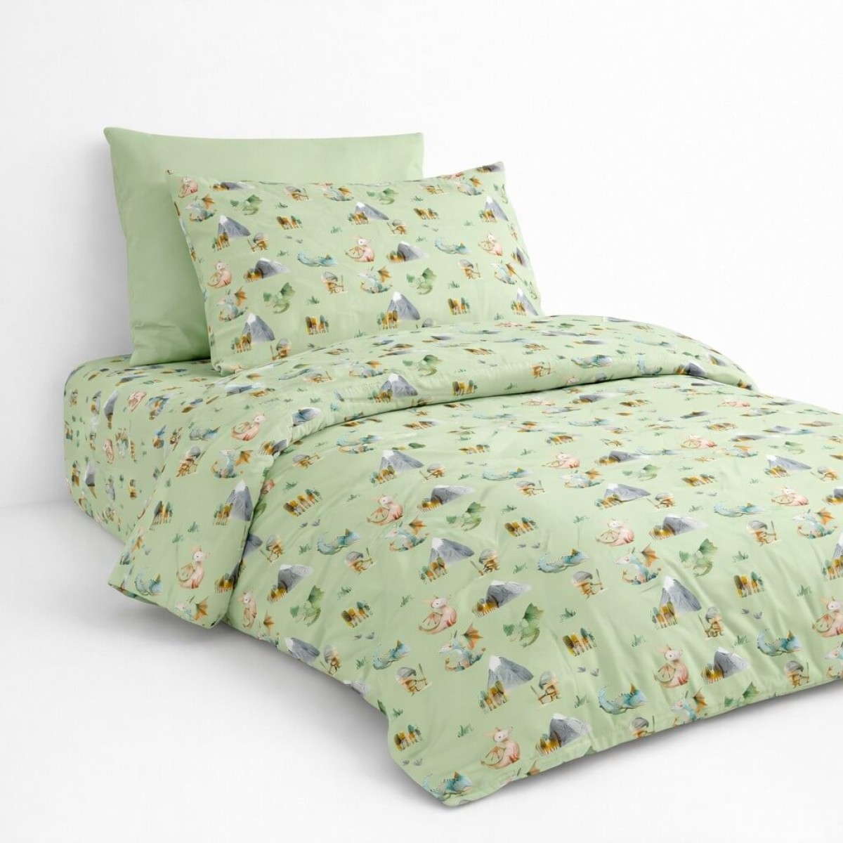 Σετ 2 Παιδικά Σεντόνια Μονά με 1 Μαξιλαροθήκη - Astron Italy Knights