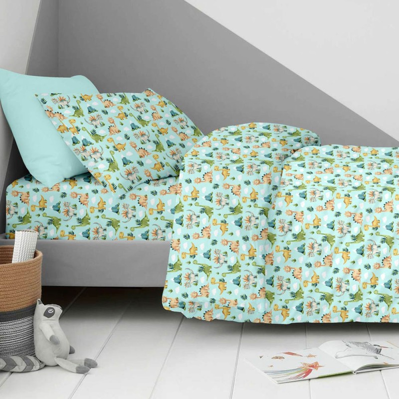 Σετ 2 Παιδικά Σεντόνια Μονά με 1 Μαξιλαροθήκη - Astron Italy Jurrassic