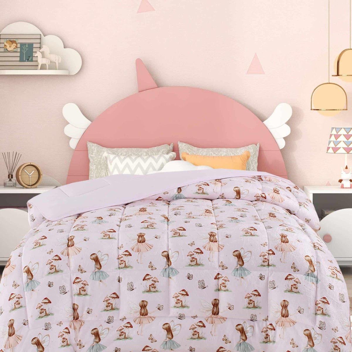 Astron Italy Παιδικό Κουβερτοπάπλωμα Μονό (160x220) 350γρ. Fairy Girl – Απαλό, Ζεστό & Ονειρεμένο για Μικρές Πριγκίπισσες